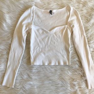 Divided by H&M long sleeve crop top Size Small